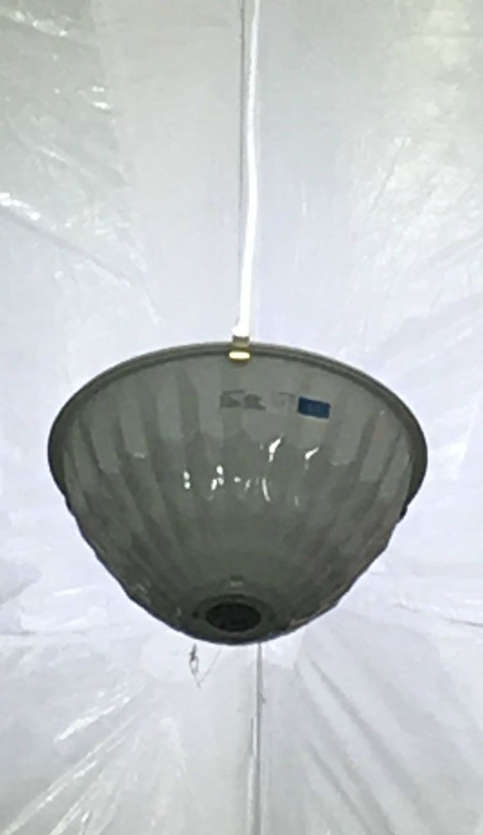 LED light hanging inside sports dome